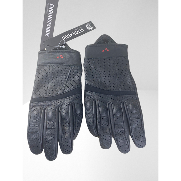 BRP Can-Am Spyder Black Leather Respirator Gloves Women's Size S/P - Picture 5 of 10